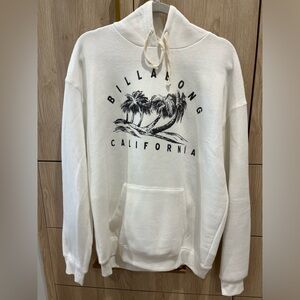 🖤 🤍NWT BILLBONG WHITE HOODIE- SIZE XL  🤍🖤